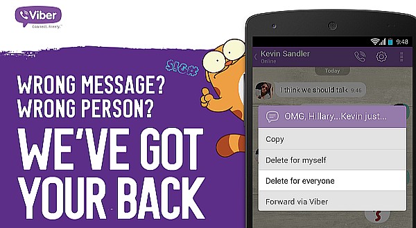 Delete Messages you Never Meant to Send with Viber